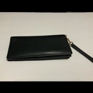 Coach Pebble Leather Wristlet Wallet